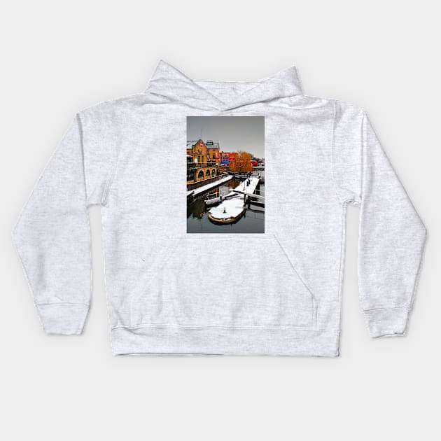 Hampstead Road Lock Camden London Kids Hoodie by AndyEvansPhotos